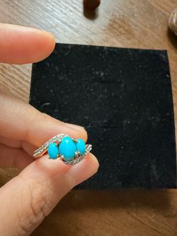 D joy sleeping beauty ring 925 over gold size 6