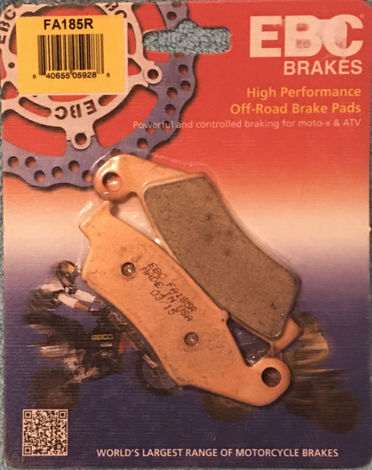Motorcycle brake pad set - Aprilia, BETA, GAS GAS, Honda, Kawasaki, Suzuki & Yamaha