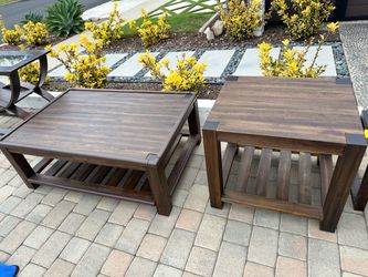 Coffee table and end table