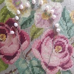 Sterling Silver Pink Real Pearl Chocker