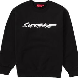 BRAND NEW SUPREME FUTURA PULLOVER CREWNECK SWEATER BLACK SIZE MEDIUM