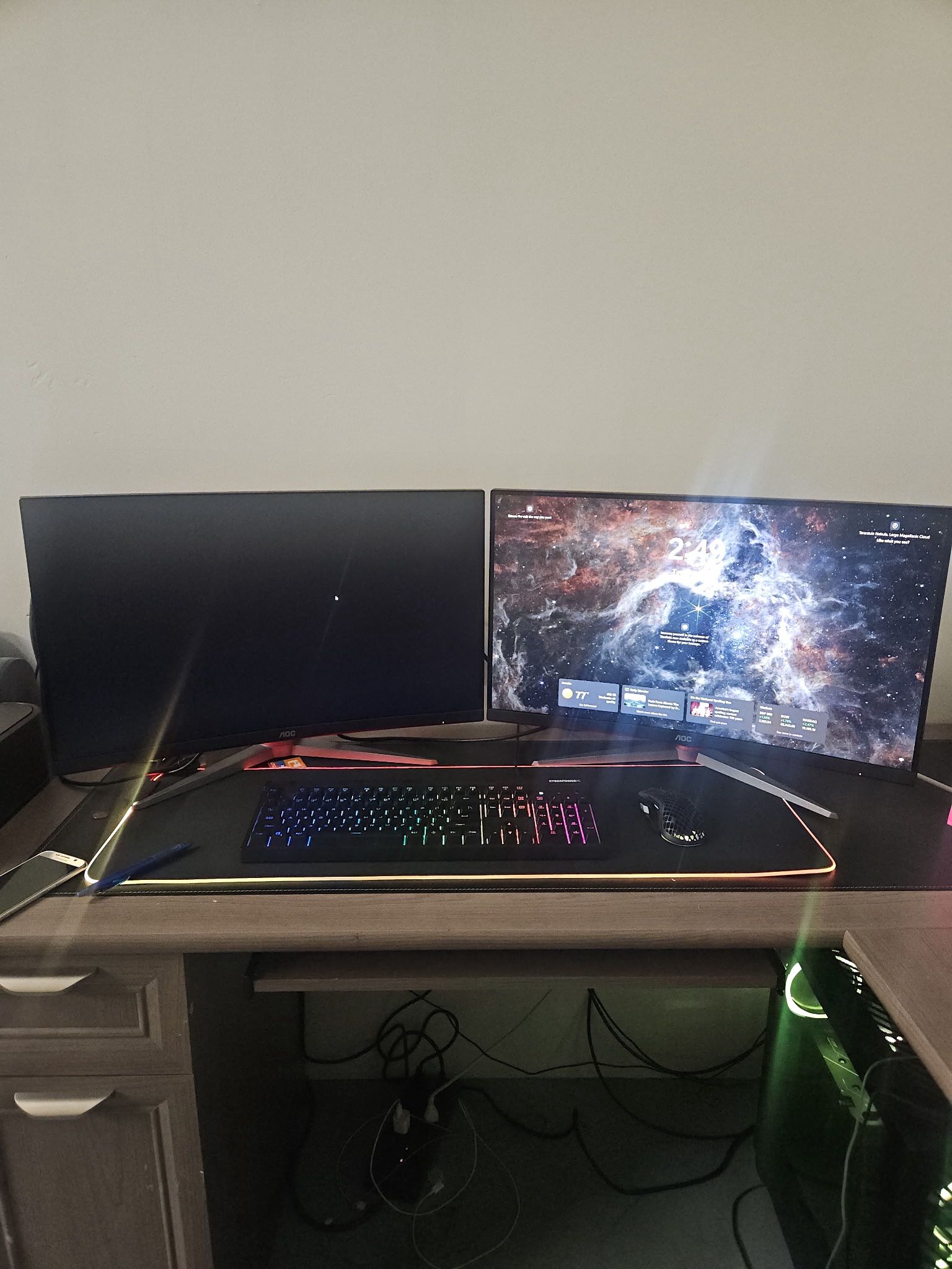 2 25 Inch Aoc Monitors