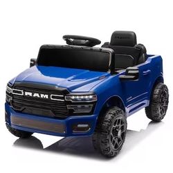 Tatayosi Licensed Dodge RAM 3500 Kids Ride On Truck 12V Dual Motor Parent Remote Control LED Lights Bluetooth Music for Age 3 to 6 