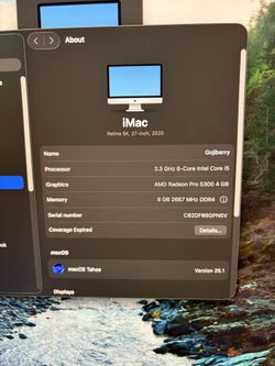 2020 Intel iMac 27” 5k Retina