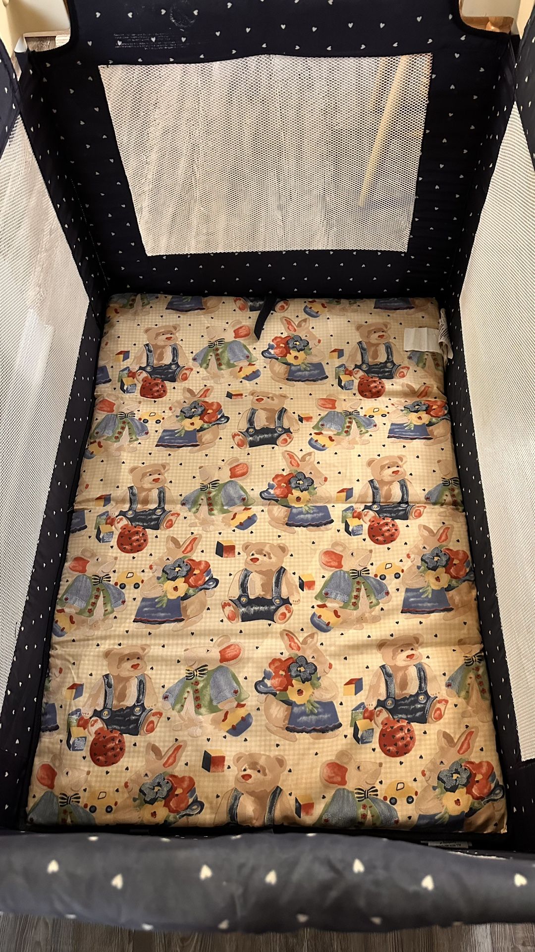 Cute Teddy Bear Crip Bedding