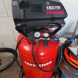 Craftsman Air Compressor With Hose And Some Attachments