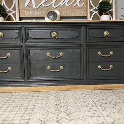 Solid Oak Refinished Dresser/ Changing Table / AVAILABLE 