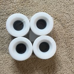 Skateboard Cruiser Wheels 60mm White Set Of 4 