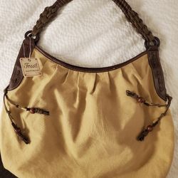 Large Tote Bag New With Tags Leather Trim Woven Strap Authentic