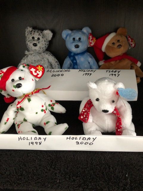 Beanie Babie holiday Series (set of 5) - $10.00 Each