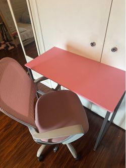 Desk and chair