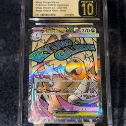 Pokemon Mega Dragonite ex 2025 JPN Mega Dream ex 232/193 CGC PRISTINE 10