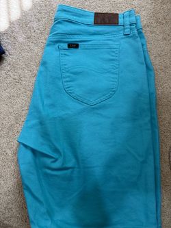 Lee Teal Denim Shorts
