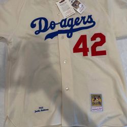 Mitchell & Ness Dodgers 1955 Jackie Robinson Jersey