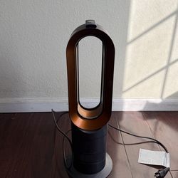 Dyson AM09 Bladeless Tower Fan Black Copper Remote Control Oscillation Electric