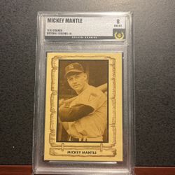Lower Price-Mickey Mantke  ‘80 Baseball Legends Card- Graded 8