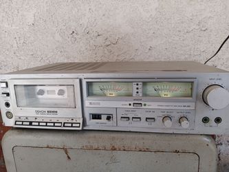 Denon dr 320 3 head stereo Cassette Deck forward reverse work slow.  Does not play tape