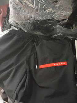 Black shorts.