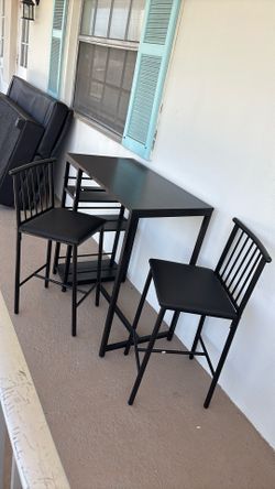 Island Bar Table With Chairs