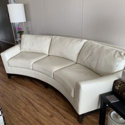 White Leather Couch
