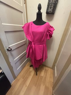 Fushia new peplum dress size xxl