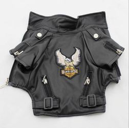 Born Wild Leather Dog Motorcycle Jacket