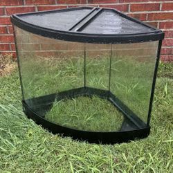 Corner Aquarium Fish Tank 55 GALLON/Filter/Stand