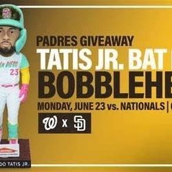 2 Padres Tickets & 4 Tatis Bobbleheads Available