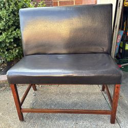 Leather Long Dining Seat