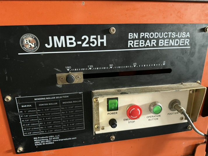 JMB-25H Rebar Bender