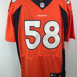 Nike Stitched Limited Broncos #58 Von Miller Size 52 Jersey