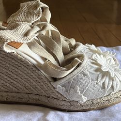 Tory Burch “EMIL” Wedge Espadrille NWOB SZ 8.5