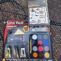 Halloween Makeup Kit and Tattoo Kit