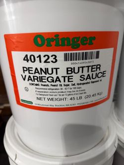 Peanut butter variegate sauce