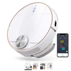 eufy L70 Hybrid, Robot Vacuum, 2-in-1 Vacuum and Mop, Wi-Fi, Real-Time Mapping, 2200Pa Strong Suction, Quiet, For Hardwood Floor to Medium-Pile Carpet