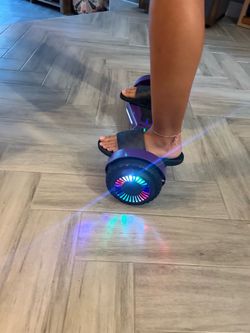 Jetson purple hover board with rainbow lights