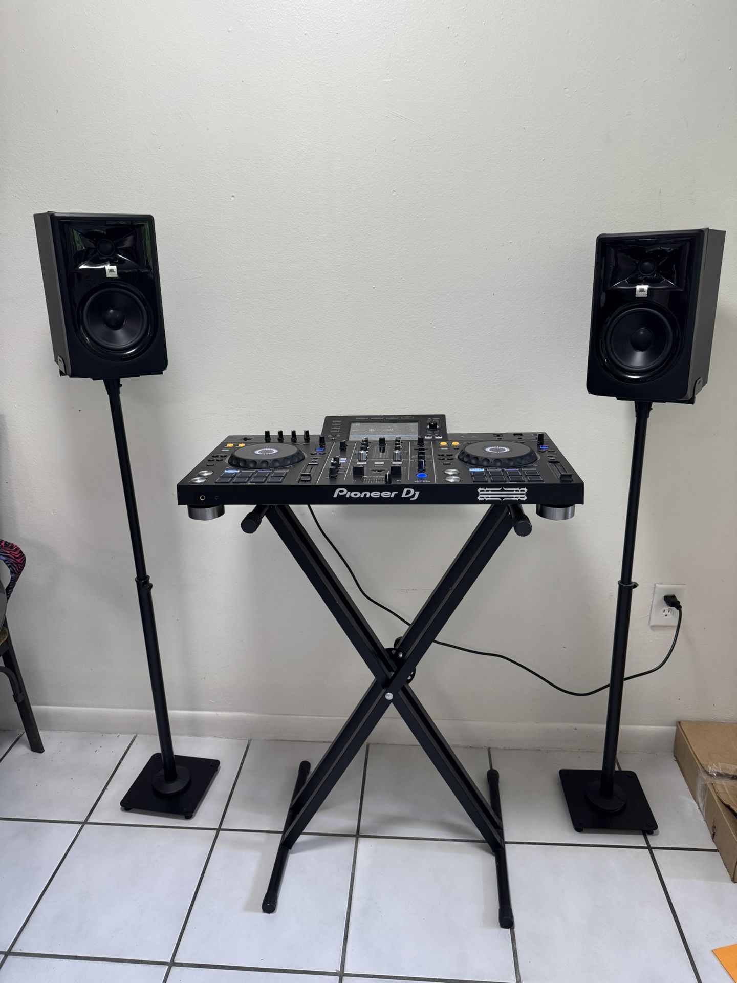 XDJ RX2 With A Pair Of JBL Monitors