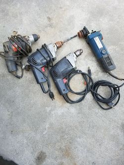 Drills and grinder