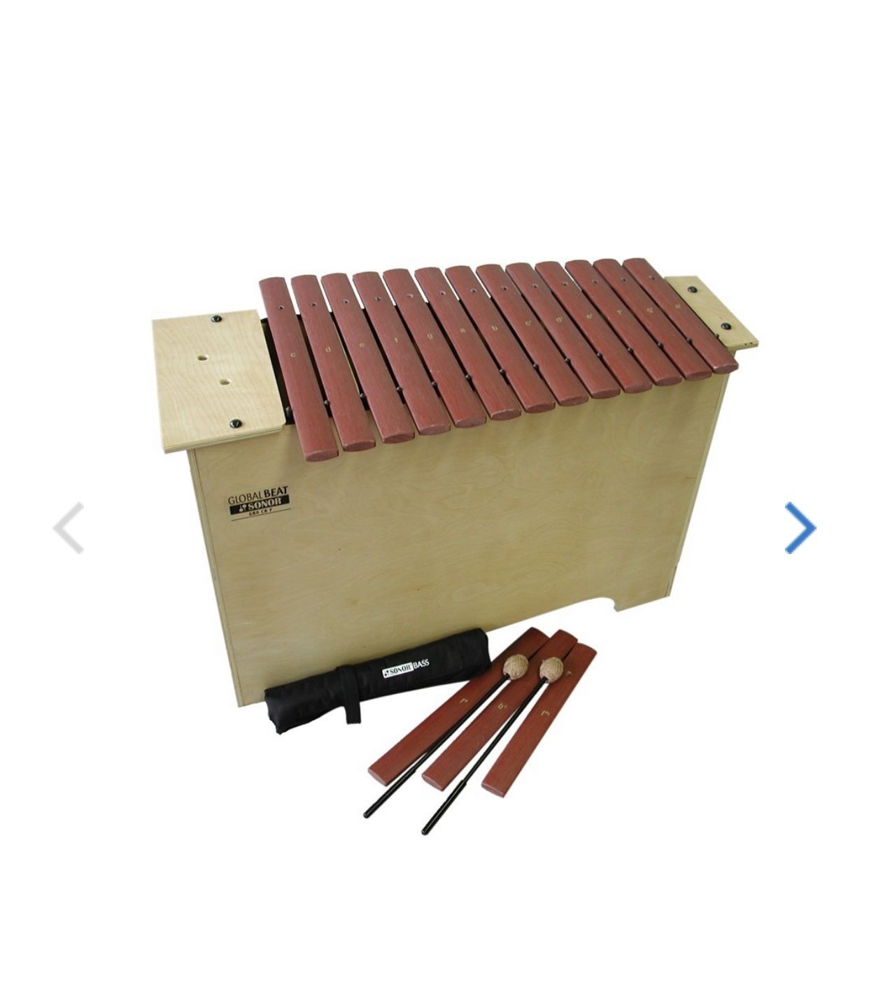 New in box Sonor Global Beat GBX GBF Fiberglass Bass Xylophone (retail $900)