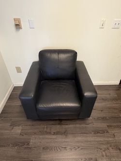 Black Leather Armchair