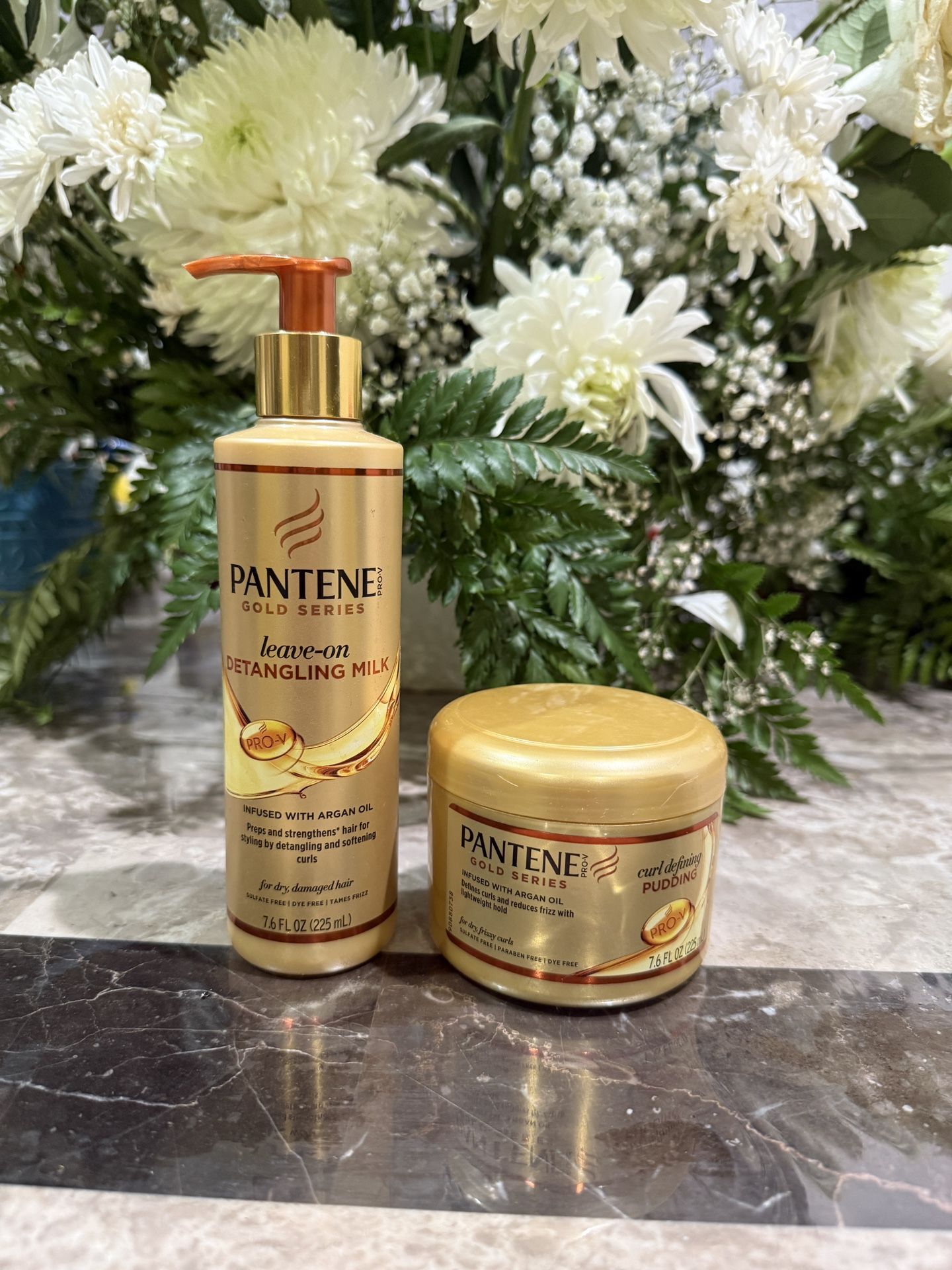 Pantene Pro-V Gold Series Leave-On Detangling Milk & Curl Defining Pudding