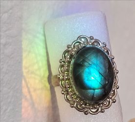 Labradorite/ 925 Silver Ring