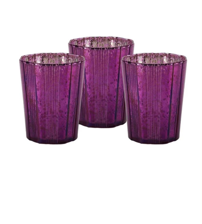 Purple Small Glass Holders