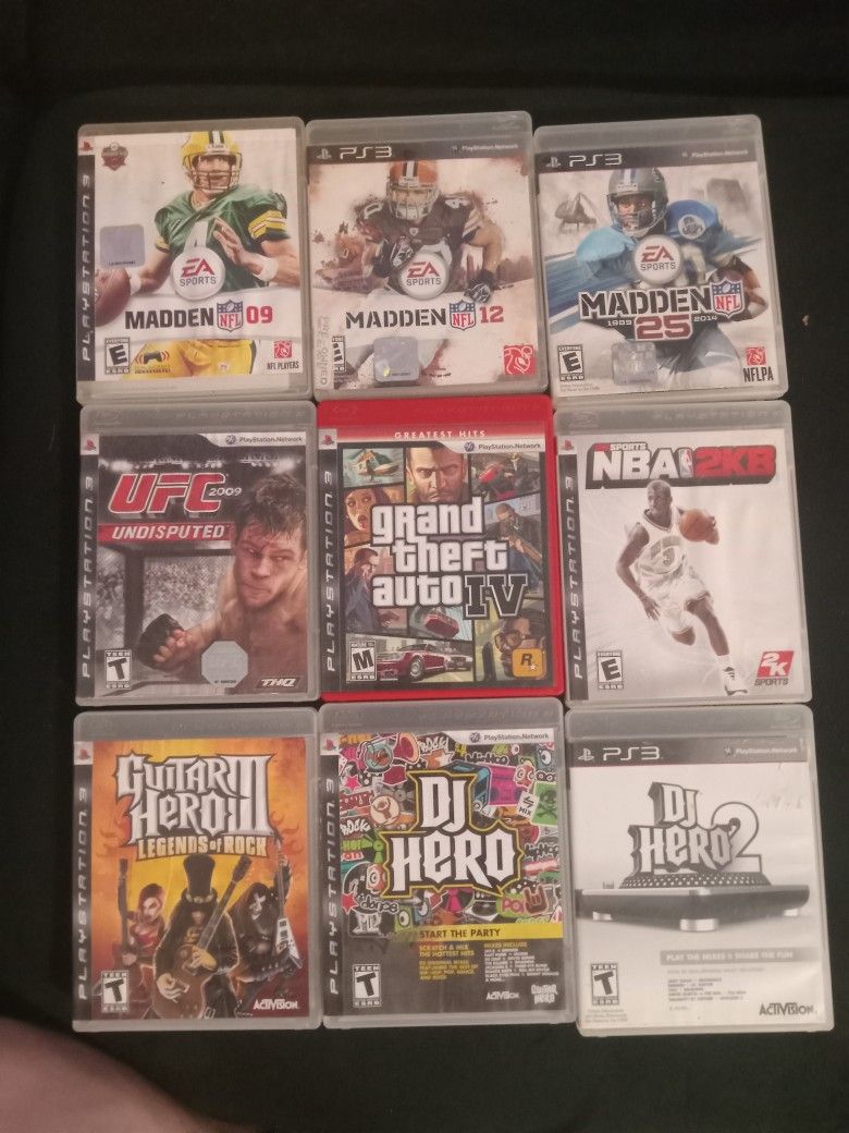 PS3 GAMES $10 EACH DISC STILL NEW