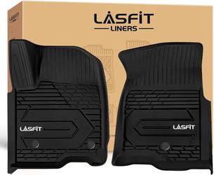 New LASFIT Front Floor Mats 2019-2026 for Chevrolet Silverado/GMC Sierra 1500, Crew Cab/Double Cab, 2020-2026 Chevy Silverado/GMC Sierra 2500HD 3500HD