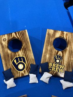 Mini tabletop cornhole boards