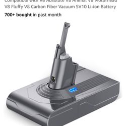 Powerextra 21.6V 5.0Ah Replace for V8 Battery Compatible with V8 Absolute V8 Animal V8 Motorhead V8 Fluffy V8 Carbon Fiber Vacuum SV10 Li-ion Battery