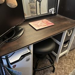 Desk With Two Cubby Drawers