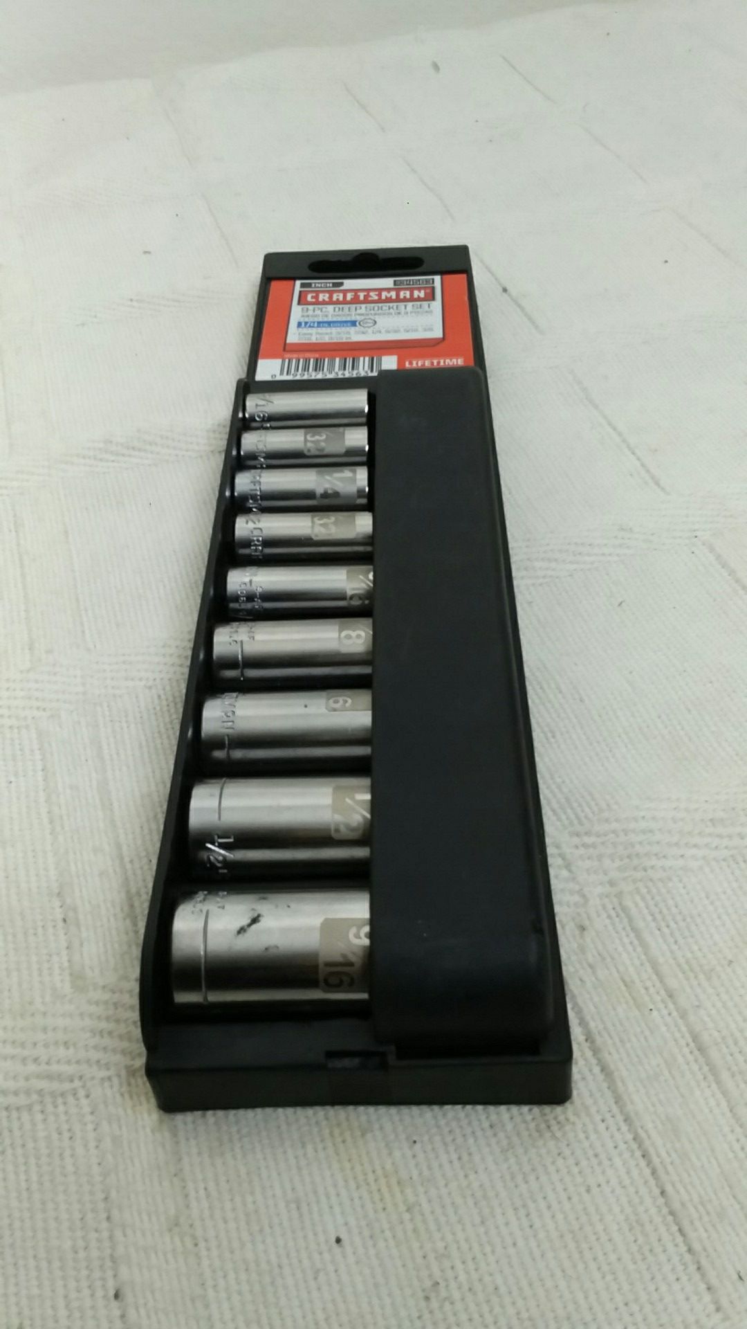 CRAFTSMAN Easy Read 9-PC DEEP SOCKET SET.