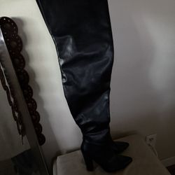 Black Thigh high boots